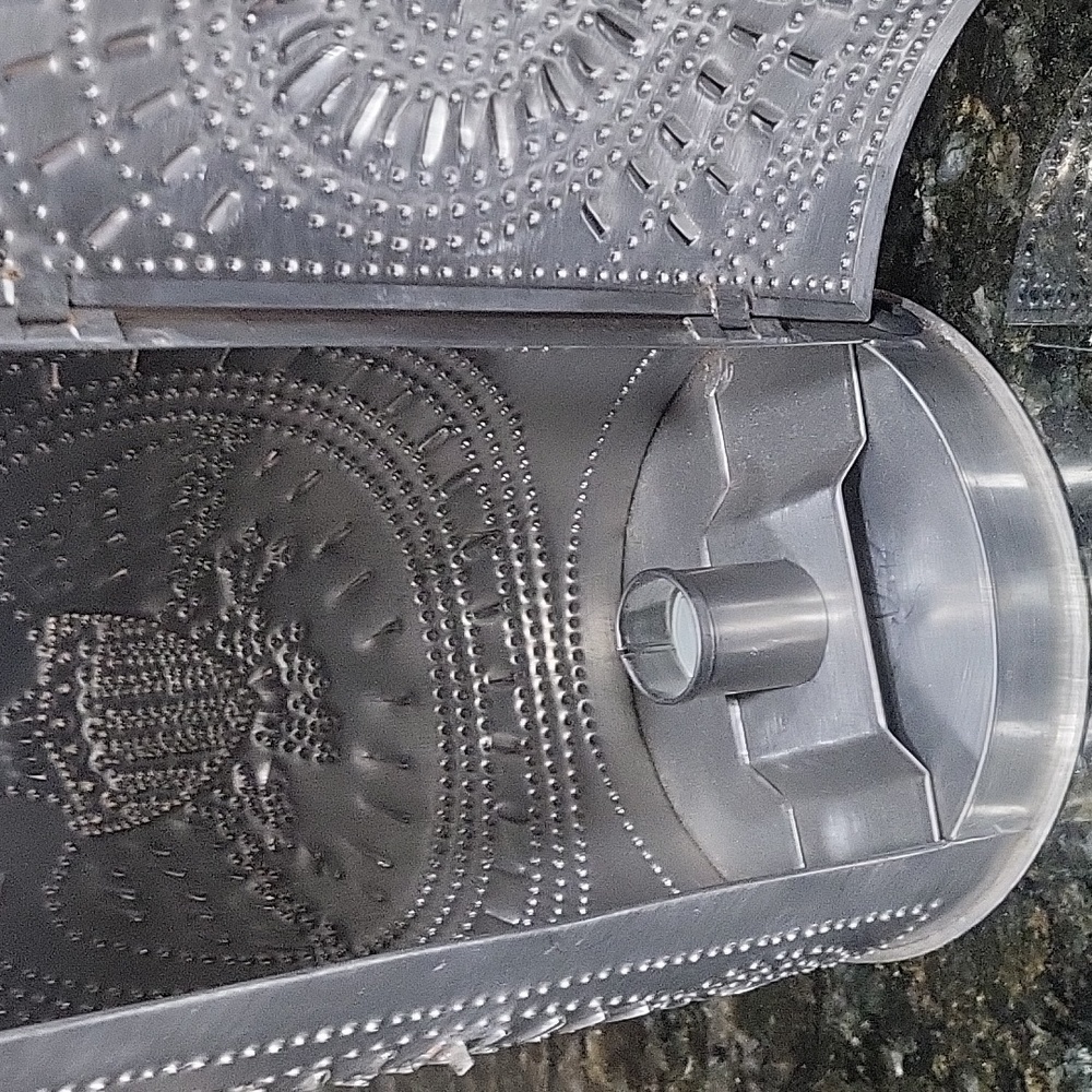 PUNCHED Tin Lantern Sunburst Design - Picture 11 of 13